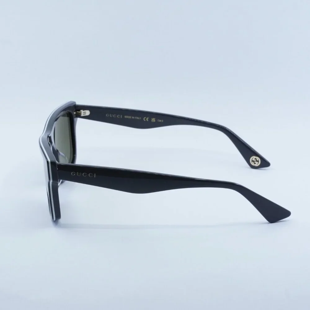 Gucci GG1618SA 003 Sunglasses Black/Grey Square Frame